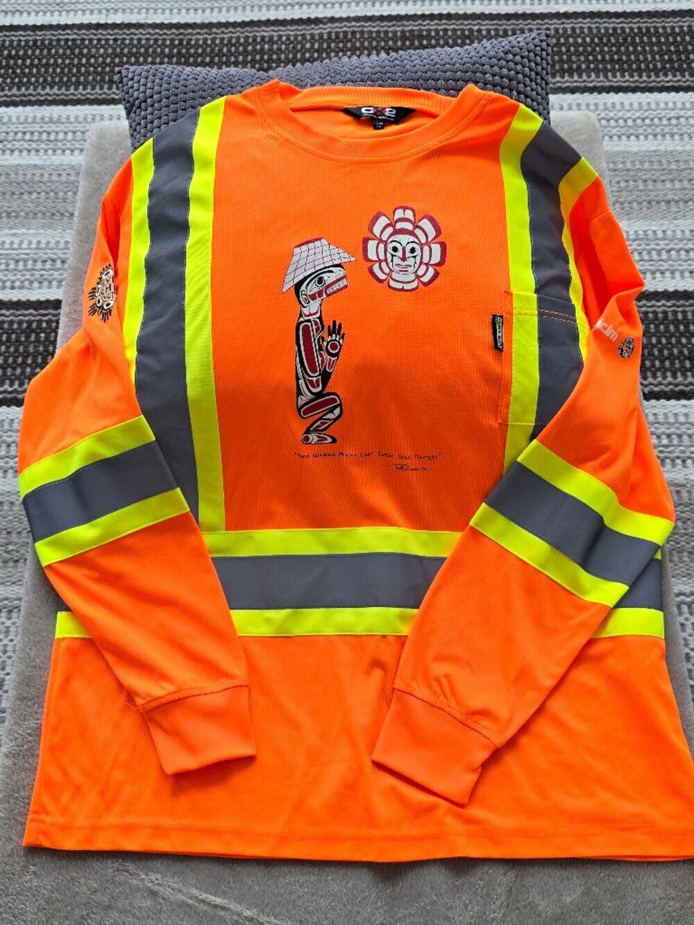 CX2 Lookout Long Sleeve Hi-Vis T-Shirt UNISEX Every child matters